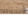 Beige Solid Soft Feel Anti-Skid Polyester Carpet -5X7 Feet