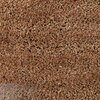 Beige Solid Soft Feel Anti-Skid Polyester Carpet -5X7 Feet