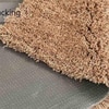 Beige Solid Soft Feel Anti-Skid Polyester Carpet -5X7 Feet