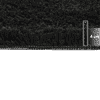 Black Solid Soft Feel Anti-Skid Polyester Carpet -4X6 Feet