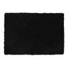 Black Solid Soft Feel Anti-Skid Polyester Carpet -4X6 Feet