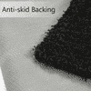 Black Solid Soft Feel Anti-Skid Polyester Carpet -4X6 Feet