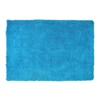 Blue Solid Soft Feel Anti-Skid Polyester Carpet -3X5 Feet