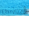 Blue Solid Soft Feel Anti-Skid Polyester Carpet -3X5 Feet