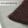Brown Solid Soft Feel Anti-Skid Polyester Carpet -3X5 Feet