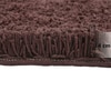 Brown Solid Soft Feel Anti-Skid Polyester Carpet -3X5 Feet