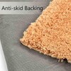 Gold Solid Soft Feel Anti-Skid Polyester Carpet -4X6 Feet