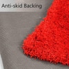 Red Solid Soft Feel Anti-Skid Polyester Carpet -4X6 Feet