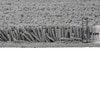 Silver Solid Soft Feel Anti-Skid Polyester Carpet -3X5 Feet