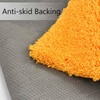 Yellow Solid Soft Feel Anti-Skid Polyester Carpet -4X6 Feet