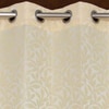 Isolde Cream Color Floral Window Curtain Set of 2
