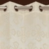 Xanthe Cream Color Geometric Door Curtain - Set of 2