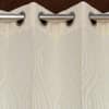 Sadhbh Cream Color Abstract Window Curtain Set of 2