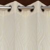 Sadhbh Cream Color Abstract Long Door Curtain - Set of 2