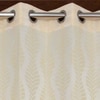 Nova Cream Color Abstract Window Curtain   Set of 2