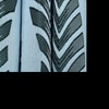 Lucy Blue Color Abstract Long Door Curtain - Set of 2