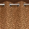 Emersyn Mouse Color Floral Window Curtain   Set of 2