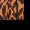 Irevene Brown Color Floral Window Curtain   Set of 2