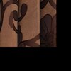 Elizabeth Brown Color Floral Window Curtain   Set of 2