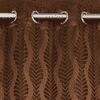 Ellie Brown Color Abstract Long Door Curtain - Set of 2