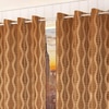 Nora Mouse Color Abstract Long Door Curtain - Set of 2