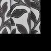 Sienna Grey Color Floral Long Door Curtain - Set of 2