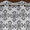 Thalia Grey Color Geometric Long Door Curtain - Set of 2