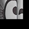Eleanor Grey Color Floral Long Door Curtain - Set of 2