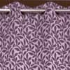 Callie Pink Color Floral Window Curtain   Set of 2