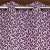 Callie Pink Color Floral Door Curtain - Set of 2