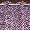 Callie Pink Color Floral Long Door Curtain - Set of 2