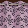 Phoebe Pink Color Geometric Door Curtain - Set of 2
