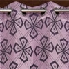 Phoebe Pink Color Geometric Long Door Curtain - Set of 2