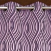 Oisin Pink Color Abstract Window Curtain   Set of 2