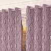 Oisin Pink Color Abstract Long Door Curtain - Set of 2