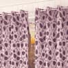 Sophia Pink Color Floral Door Curtain - Set of 2