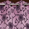Scarlett Pink Color Floral Window Curtain   Set of 2