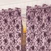 Scarlett Pink Color Floral Long Door Curtain - Set of 2