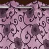 Scarlett Pink Color Floral Long Door Curtain - Set of 2