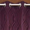 Tuireann Purple Color Abstract Long Door Curtain - Set of 2