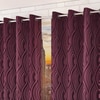 Tuireann Purple Color Abstract Long Door Curtain - Set of 2