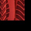 Grace Red Color Abstract Long Door Curtain - Set of 2