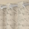 Jeff Beige Polyester Room-Darkening 7 ft Door Curtain