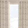 Jeremy Beige Polyester Room-Darkening 9 ft Long Door Curtain
