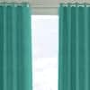 Naryssa Light Blue Polyester Room-Darkening 7 ft Door Curtain