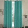 Nericcia Light Blue Polyester Room-Darkening 9 ft Long Door Curtain