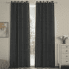 Baz Dark Grey Polyester Room-Darkening 7 ft Door Curtain