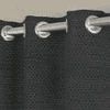 Baz Dark Grey Polyester Room-Darkening 7 ft Door Curtain