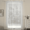 Holly White Polyester Sheer 7 ft Door Curtain