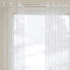 Holly White Polyester Sheer 7 ft Door Curtain